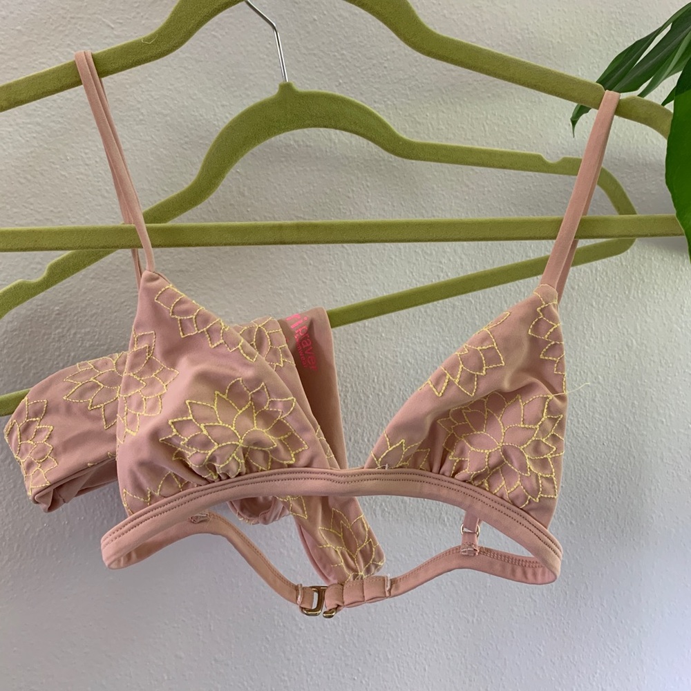 Tori Praver Artemis Floral Fixed-Triangle Top